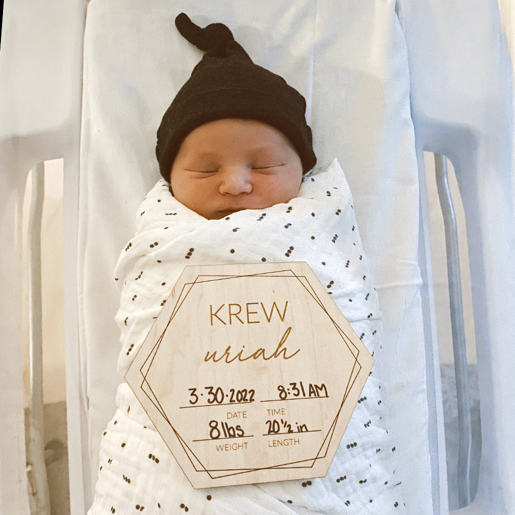 Personalized Birth Announcement Sign