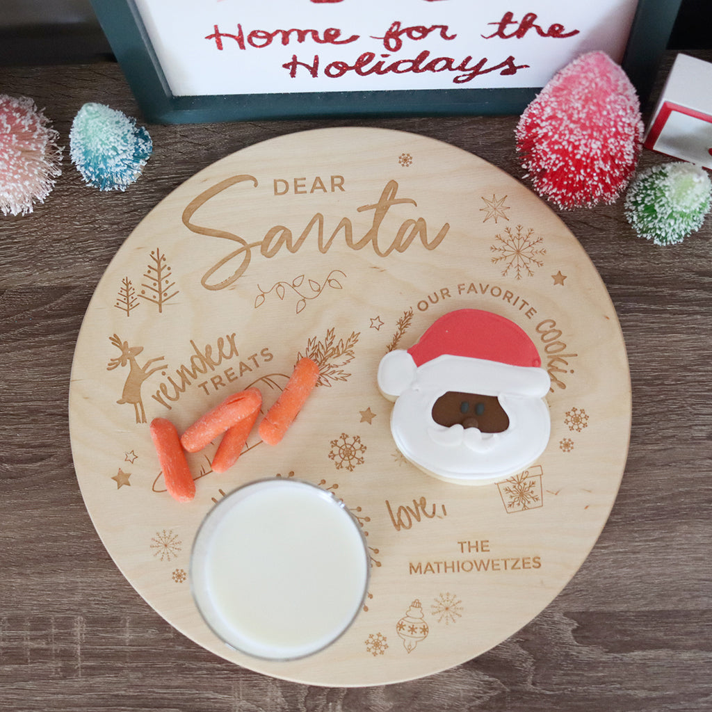 Santa Cookie Plate