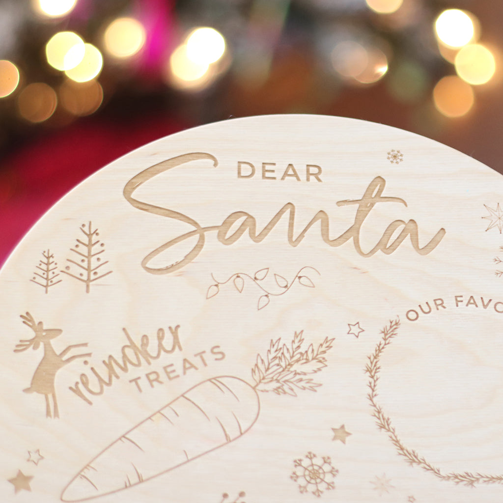 Santa Cookie Plate