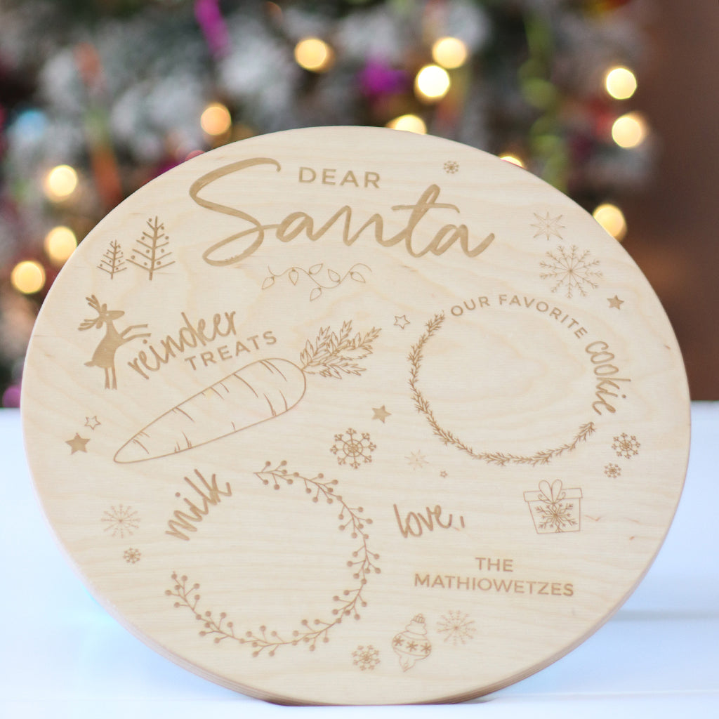 Santa Cookie Plate
