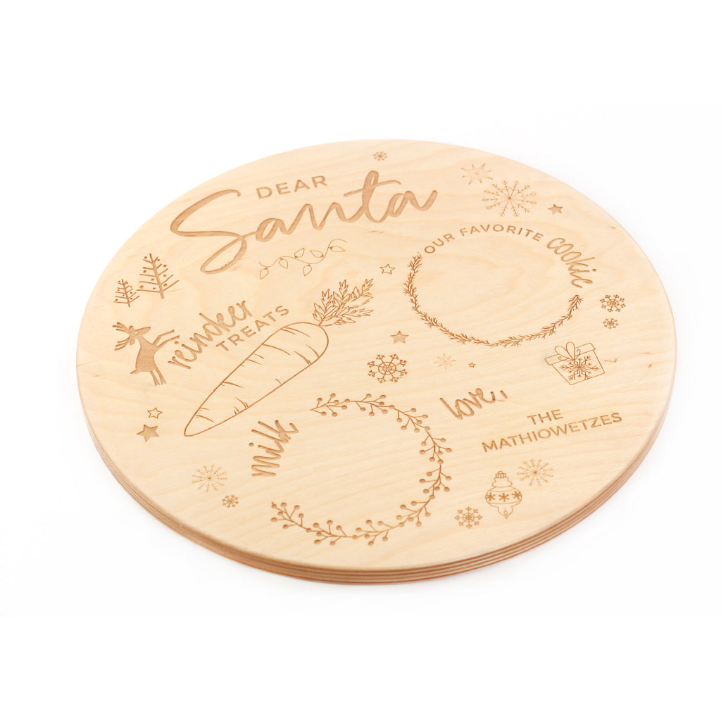 Santa Cookie Plate