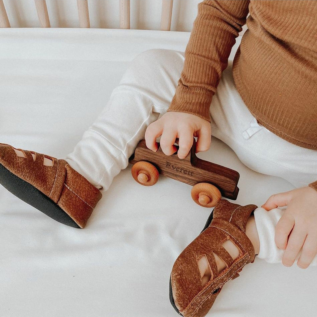 Old-School Wooden Toy Truck
