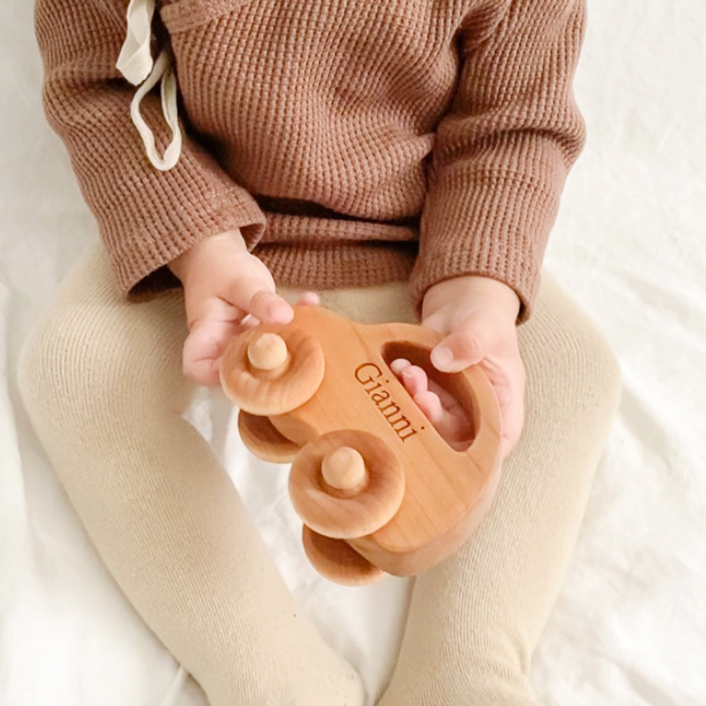 Love Bug Wooden Toy Car