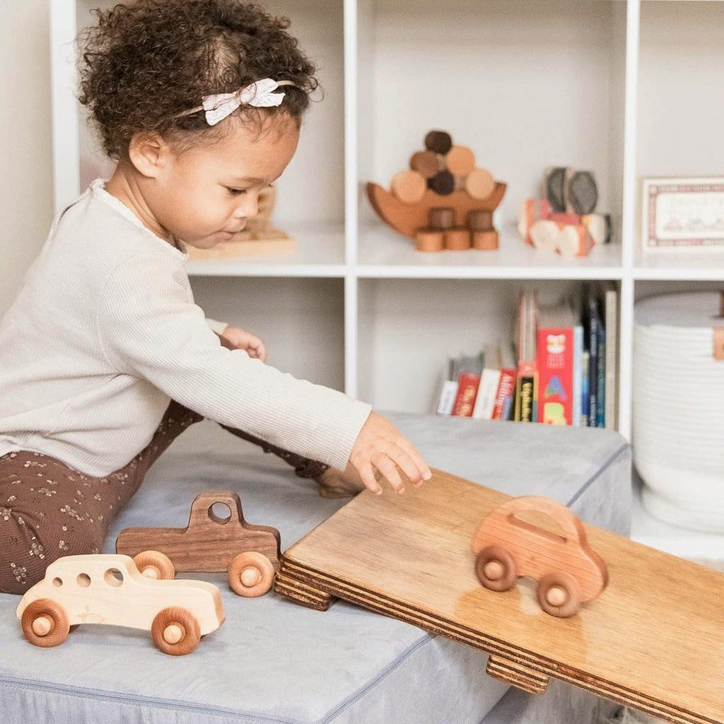 Set of Three Wooden Toy Cars