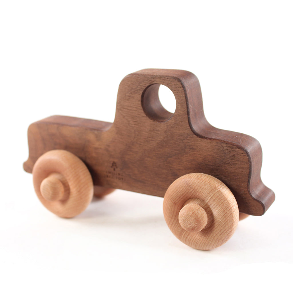 Old-School Wooden Toy Truck