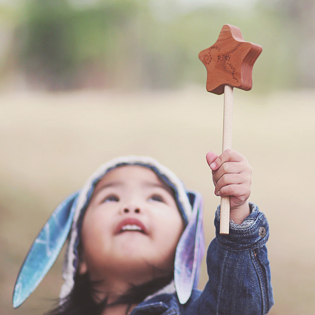 Imperfect Wooden Star Wand