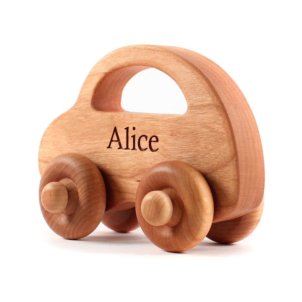 Love Bug Wooden Toy Car