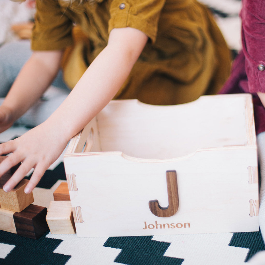 Toy Crate for Wood Blocks