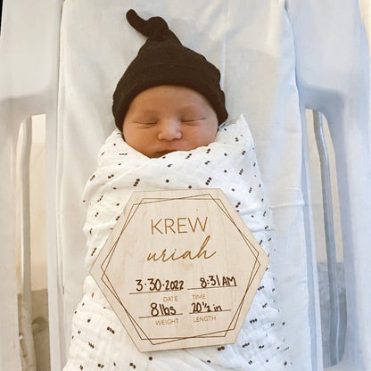 Personalized Birth Announcement Sign