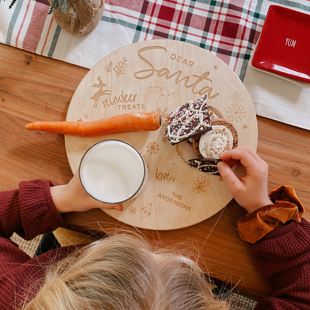 Santa Cookie Plate
