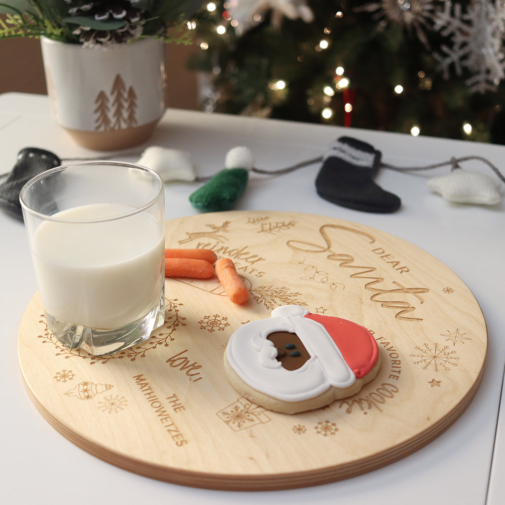Santa Cookie Plate
