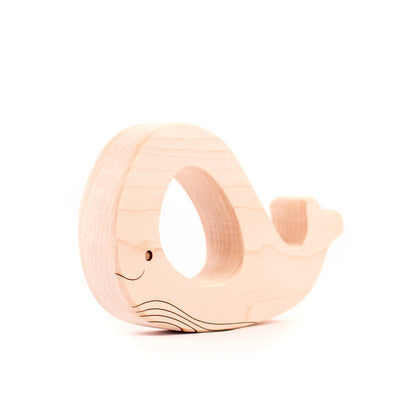 Whale Wood Teether