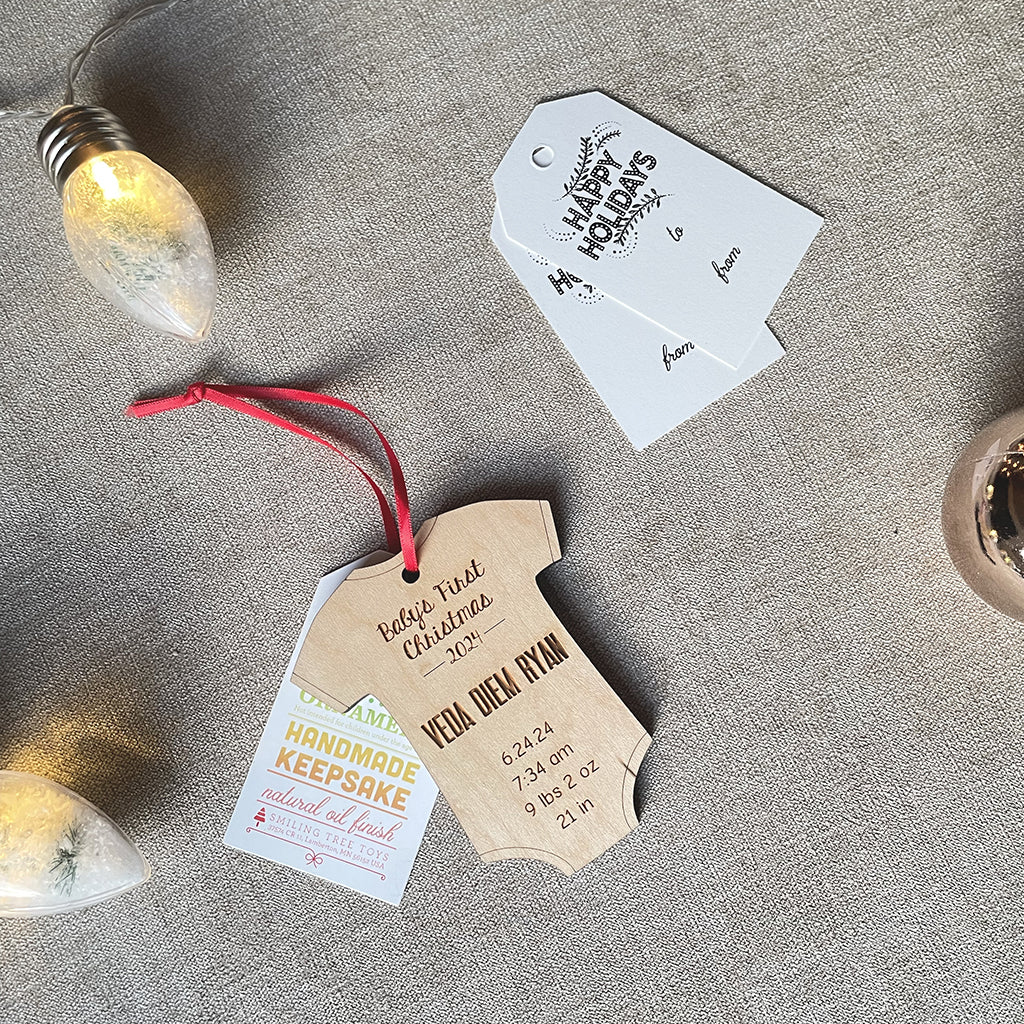 Baby's First Christmas Onesie Ornament